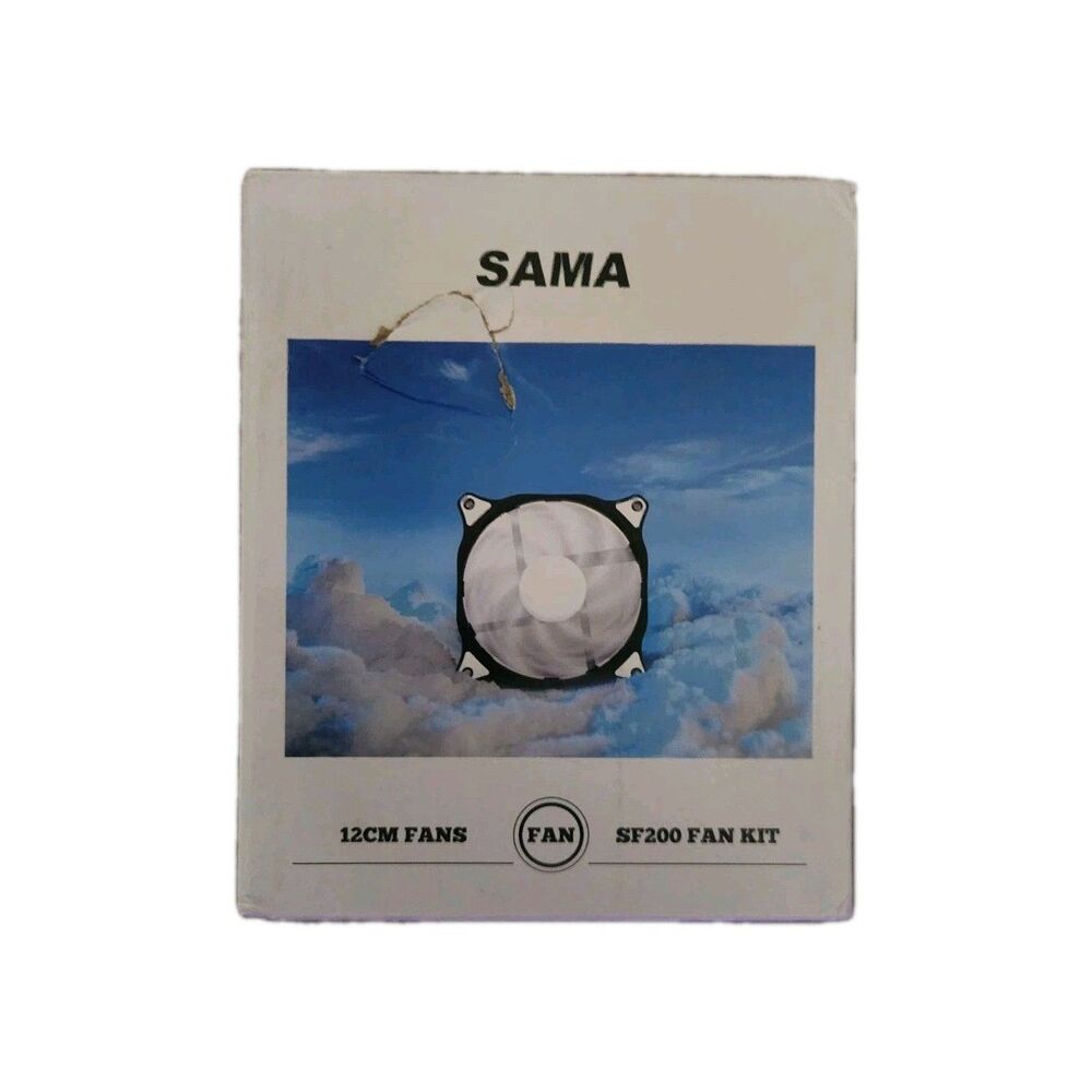 SAMA SF200 3 in 1 Case Fans with Fan Hub 4Pin PWM 120mm PC Fan 12v High Airflow